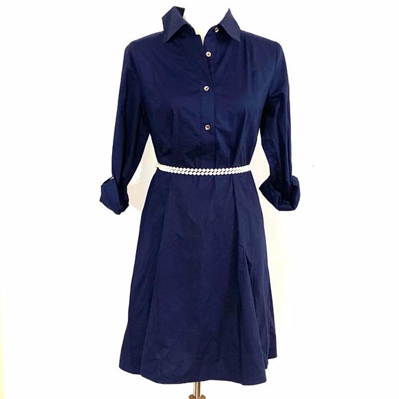 Rosie Pope Navy Midi Dress - Picture 1 of 13